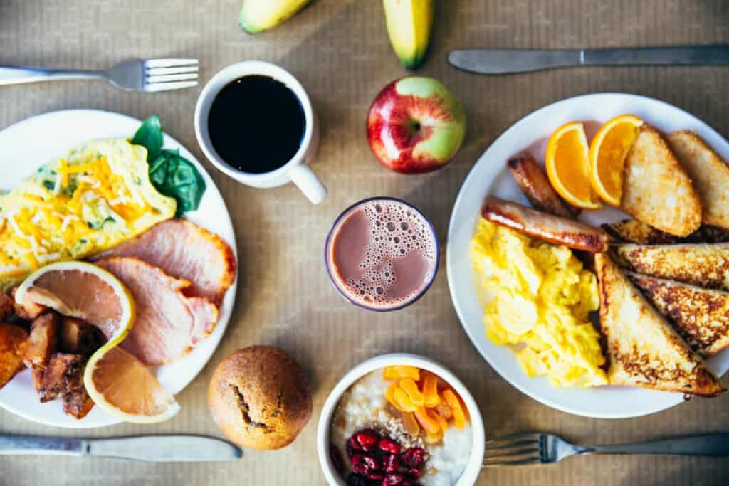 Variety of breakfast Dishes