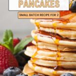 collage of pancakes with recipe name overlay